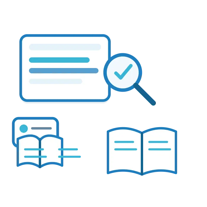 student checking an AI summary against a page