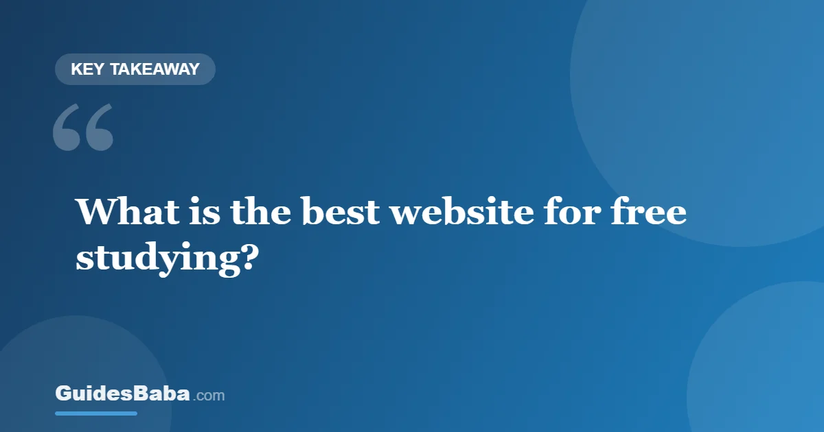 Best Free Study Websites for Students — GuidesBaba