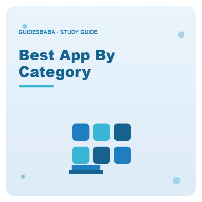 top study apps grouped by category