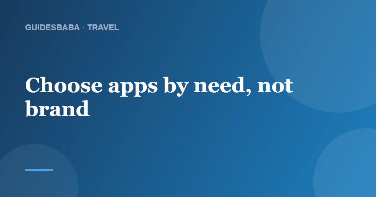 The Best Travel Apps for Solo Travelers — GuidesBaba