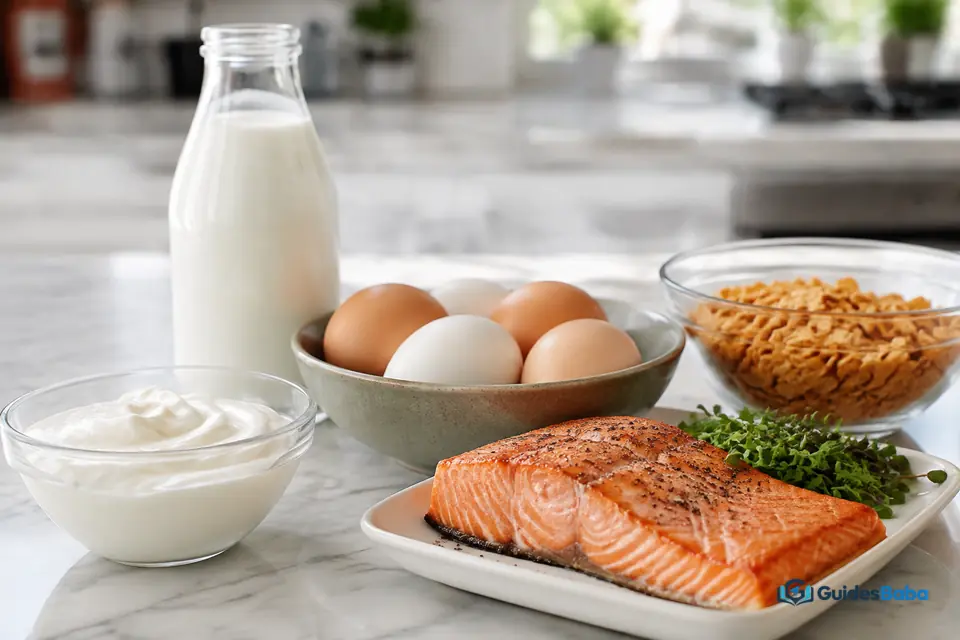 Calcium and vitamin D foods for breastfeeding