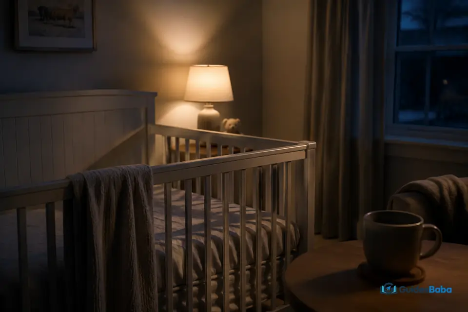Quiet nursery representing baby sleep and caffeine