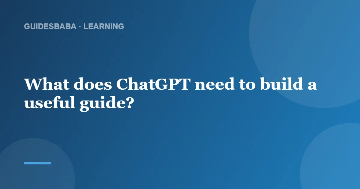 Can ChatGPT Create a Study Guide? — GuidesBaba