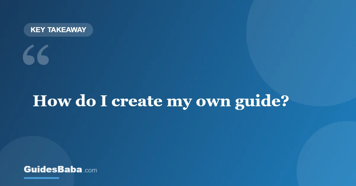 How to Create Your Own Study Guide — GuidesBaba