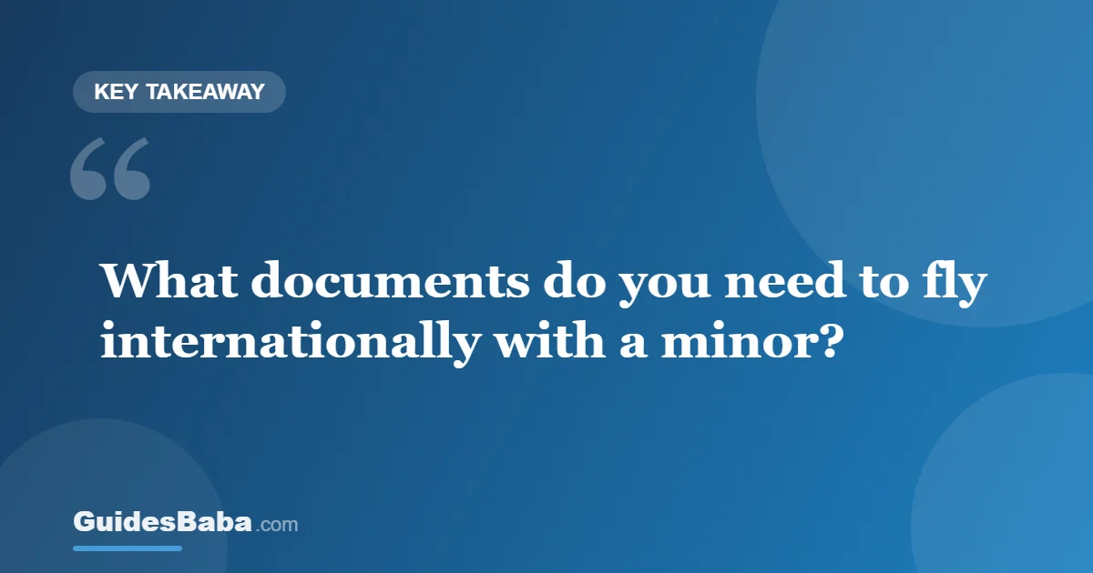 Documents for Flying With Minors Internationally — GuidesBaba