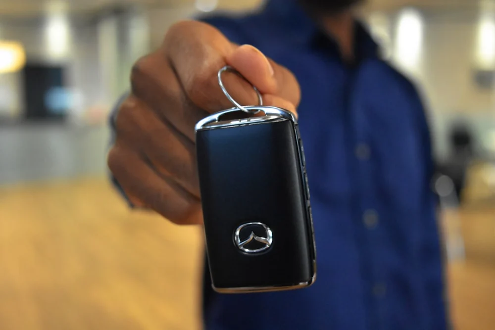 a person holding a cell phone