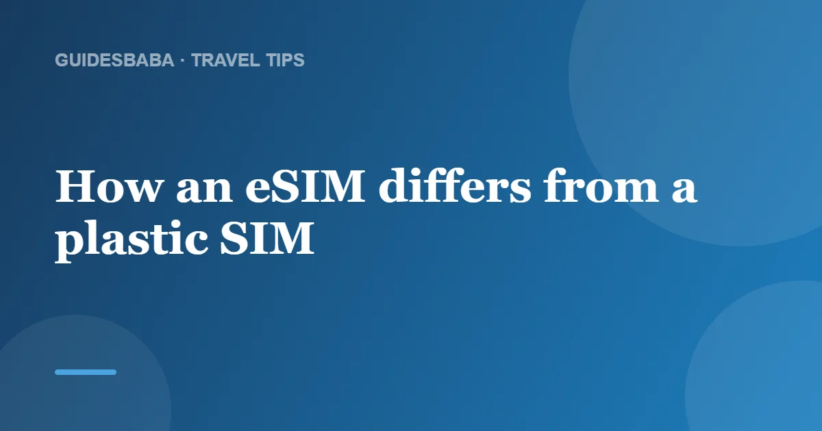 What happens to your eSIM if you change phones? — GuidesBaba