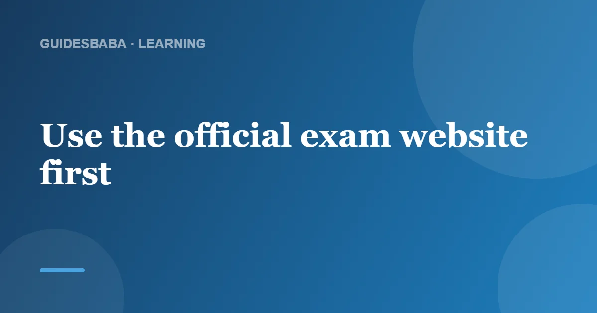 Where to Find Study Guides for Exams — GuidesBaba