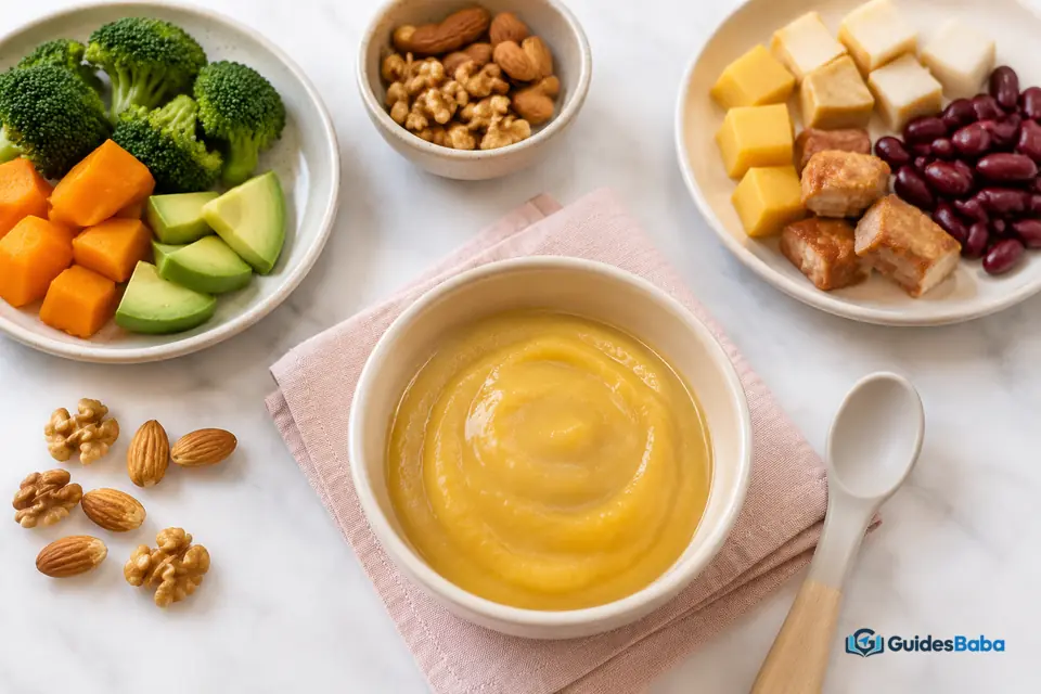 Common allergen foods prepared for babies