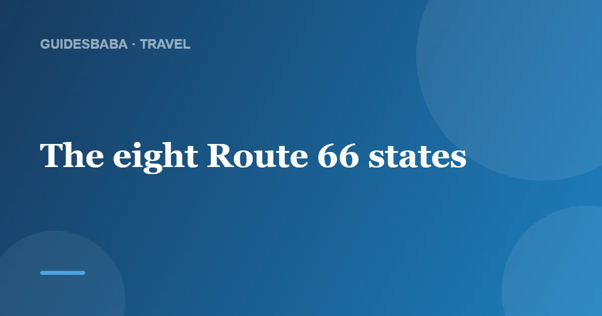 Free Route 66 Travel Guide by Mail in the USA — GuidesBaba