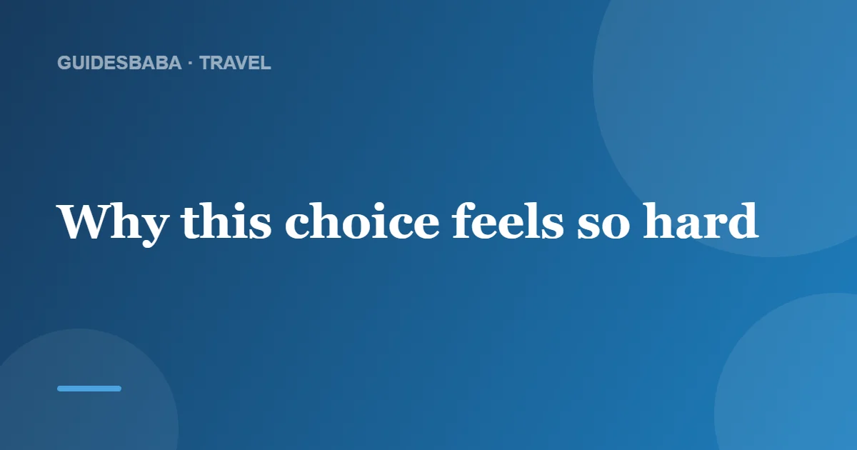 Should I book a guided trip or go independent? — GuidesBaba
