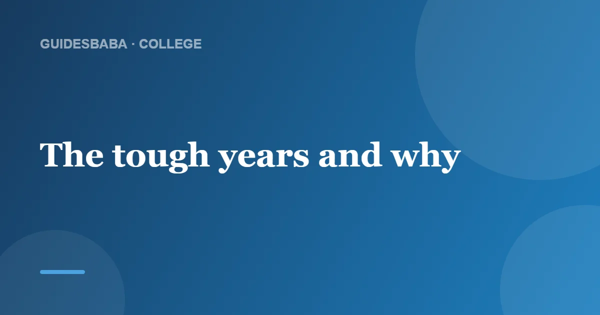 What Is the Hardest Year in College? — GuidesBaba
