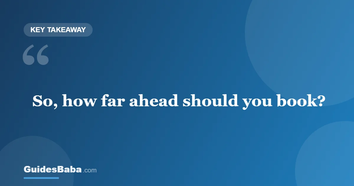 How far in advance should I book a cruise? — GuidesBaba