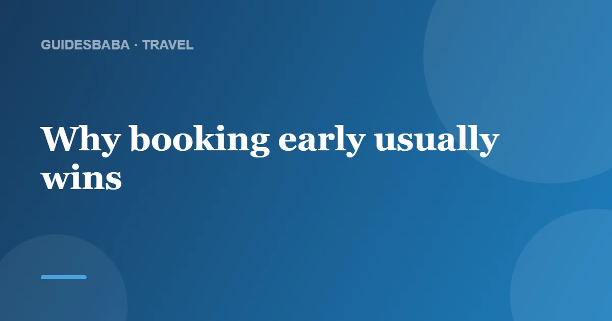 How Far in Advance Should I Book a Cruise? — GuidesBaba