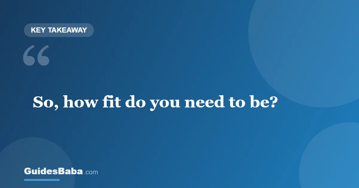 How fit do I need to be for a typical adventure trip? — GuidesBaba