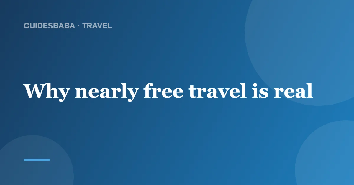 How do I earn miles and points for nearly free travel? — GuidesBaba
