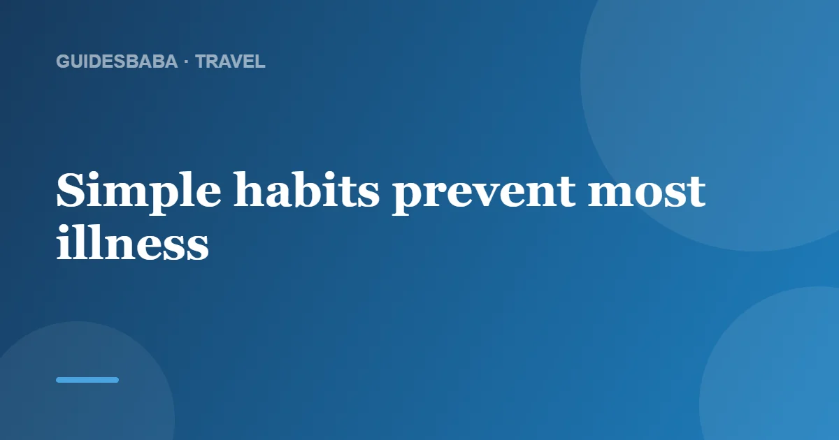 How to Stay Healthy While Traveling: Simple Habits — GuidesBaba