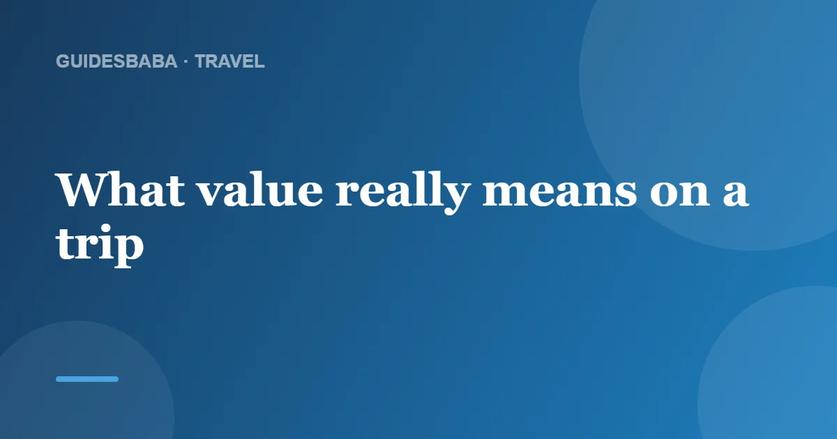 Is cruising a good value compared to other vacations? — GuidesBaba