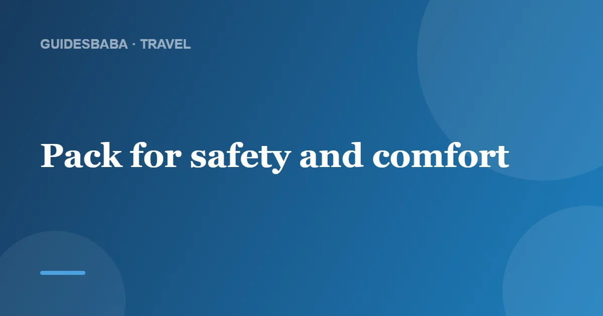 Road Trip Packing List: What to Pack for the Drive — GuidesBaba