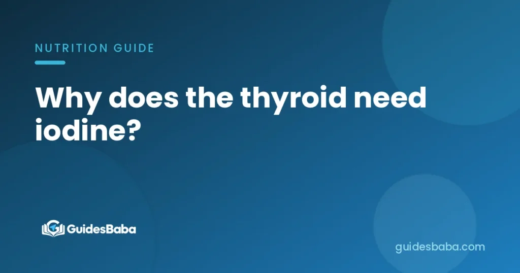 Why does the thyroid need iodine?