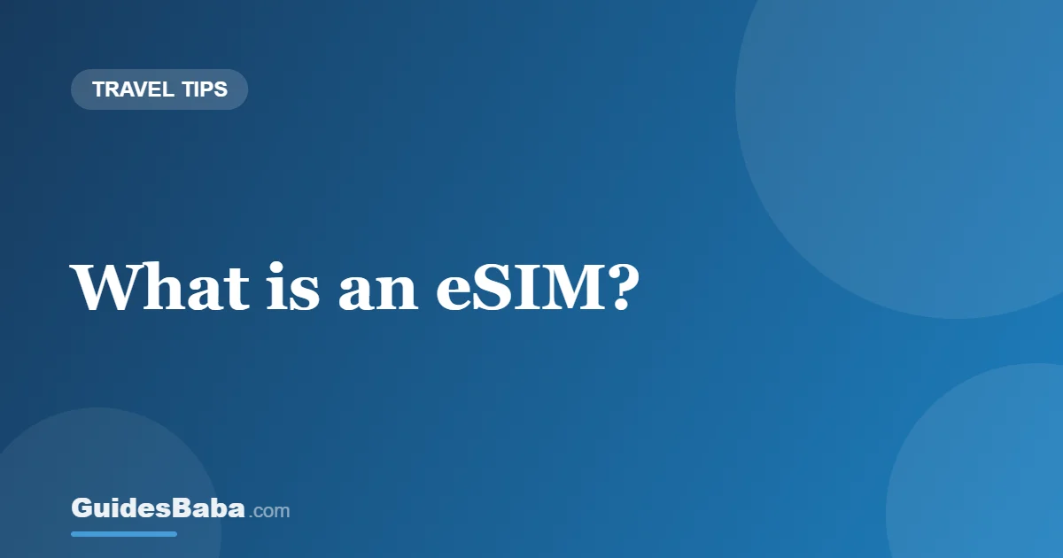 What is an eSIM? — GuidesBaba