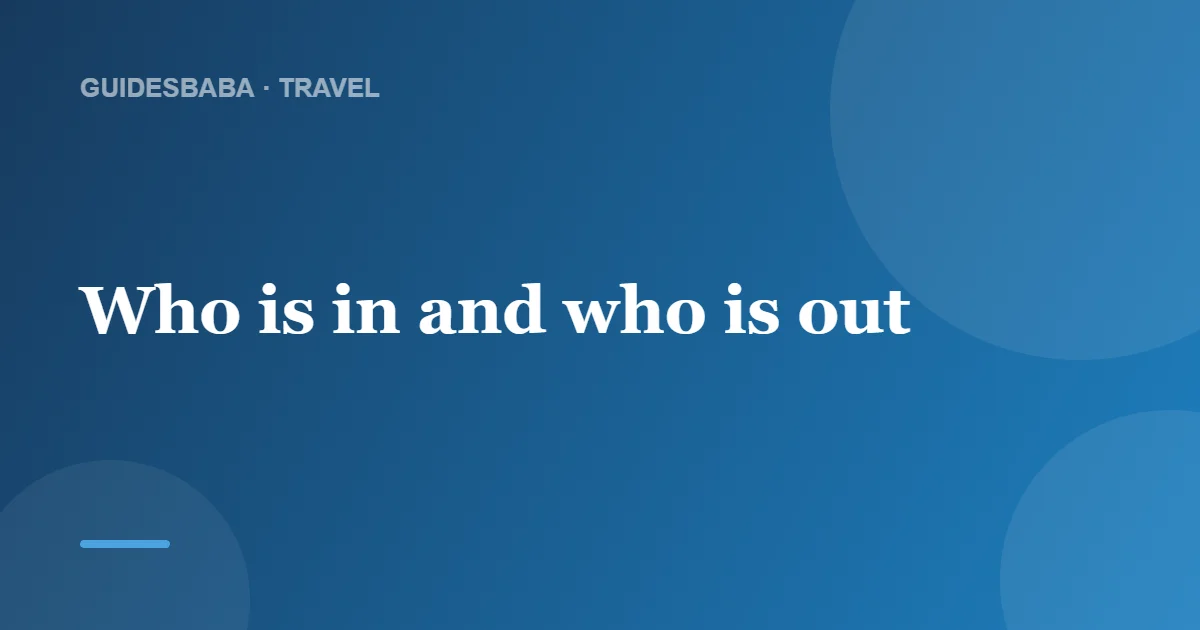 Who Is Not Returning to Travel Guides? — GuidesBaba