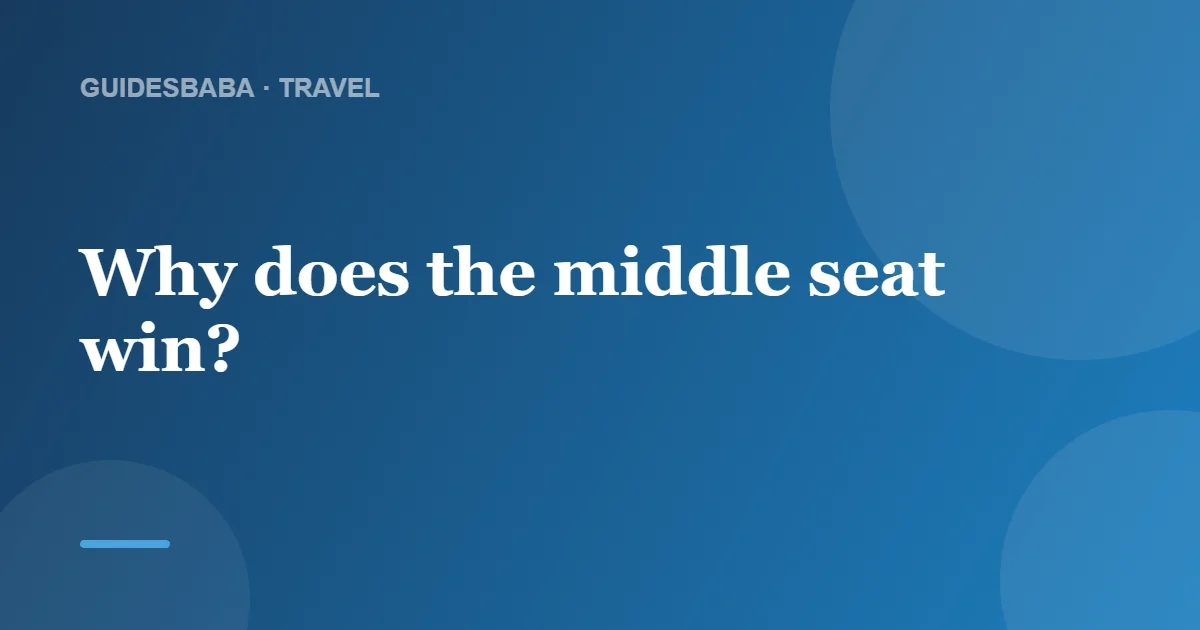 Who owns the armrest on the aeroplane? — GuidesBaba