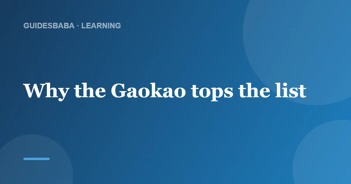 Which Is the No. 1 Toughest Exam? — GuidesBaba