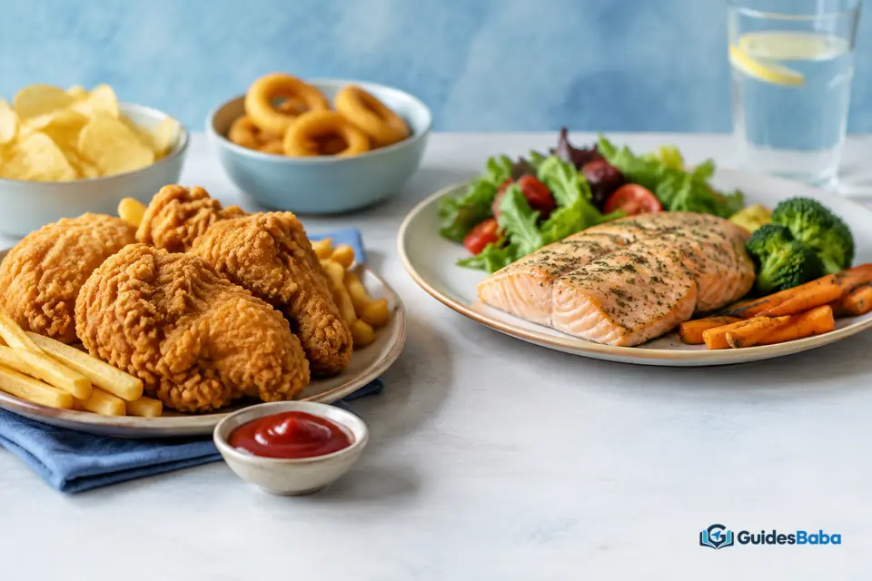 Fatty and fried foods that may worsen reflux