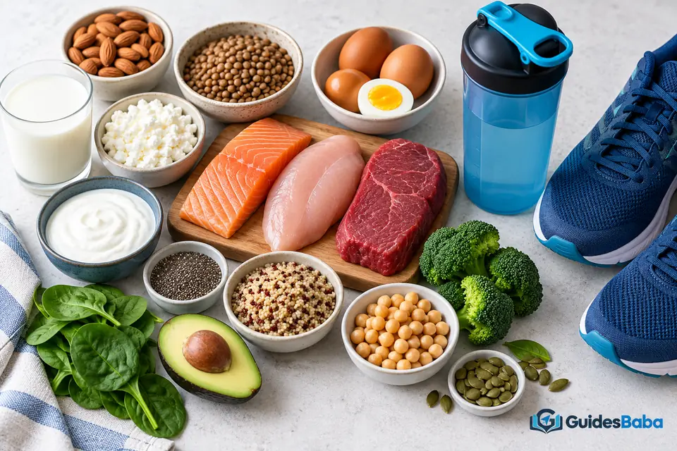 Athlete planning daily protein needs