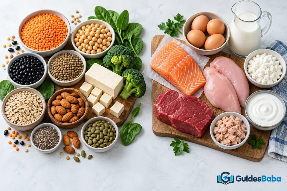 Plant and animal protein sources
