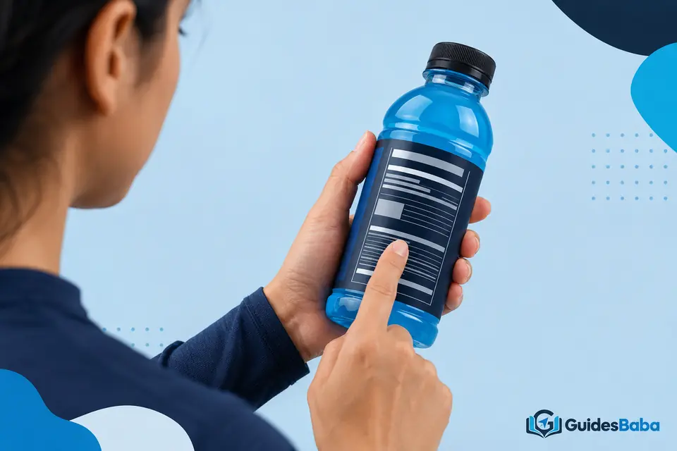Reading a sports drink label