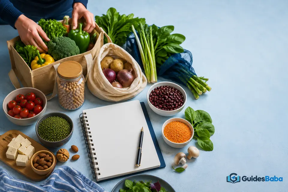 Planning a varied vegetarian meal