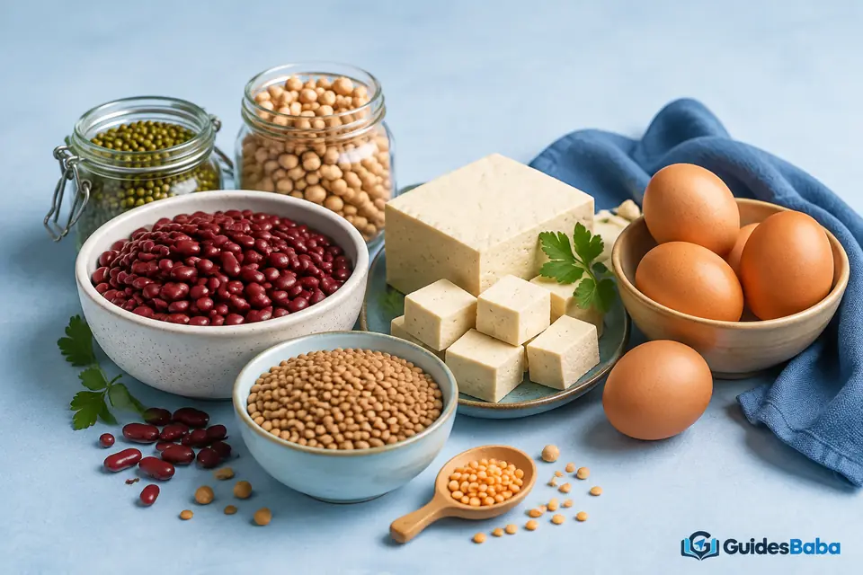Protein foods for a vegetarian diet