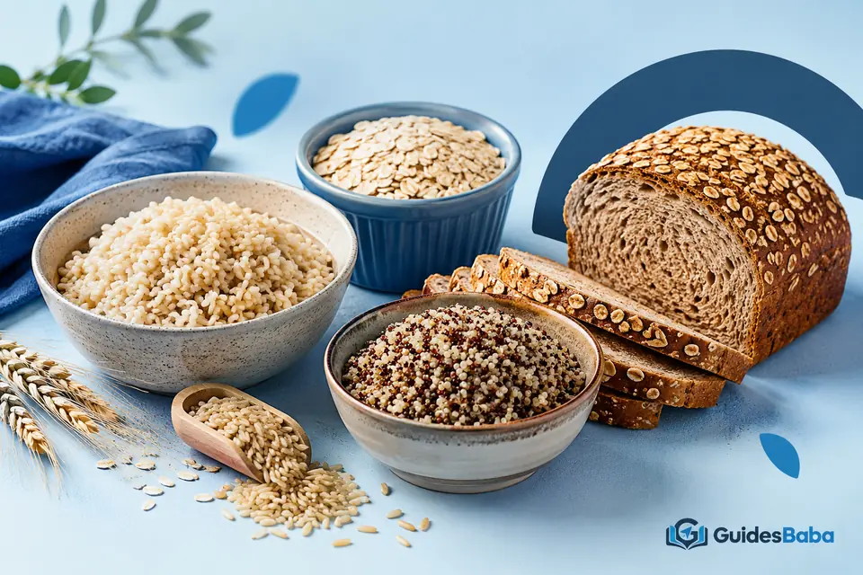 A selection of whole grains