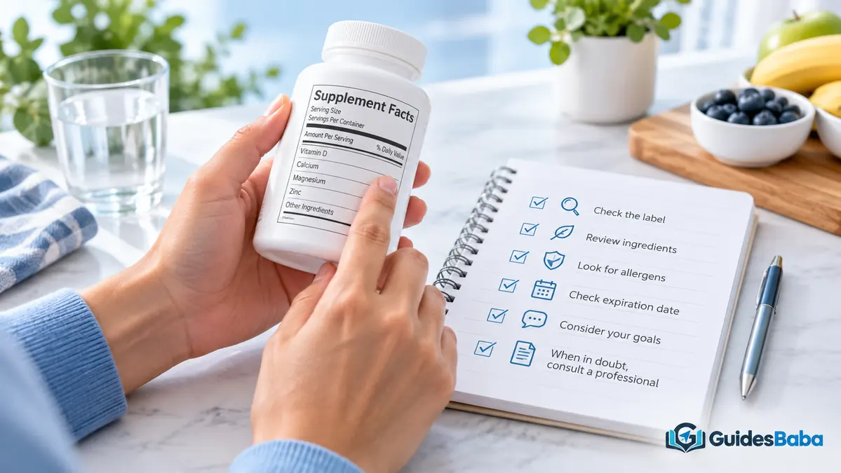 What should you check before taking a supplement?