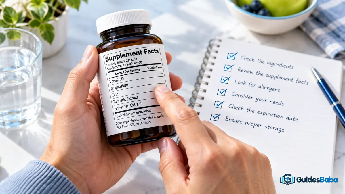 What should you check before taking a supplement? body guide image 1