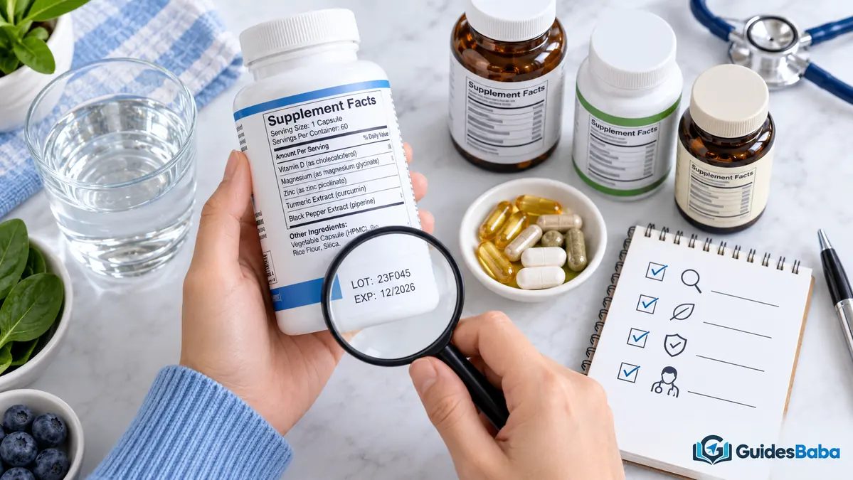 What should you check before taking a supplement? body guide image 2