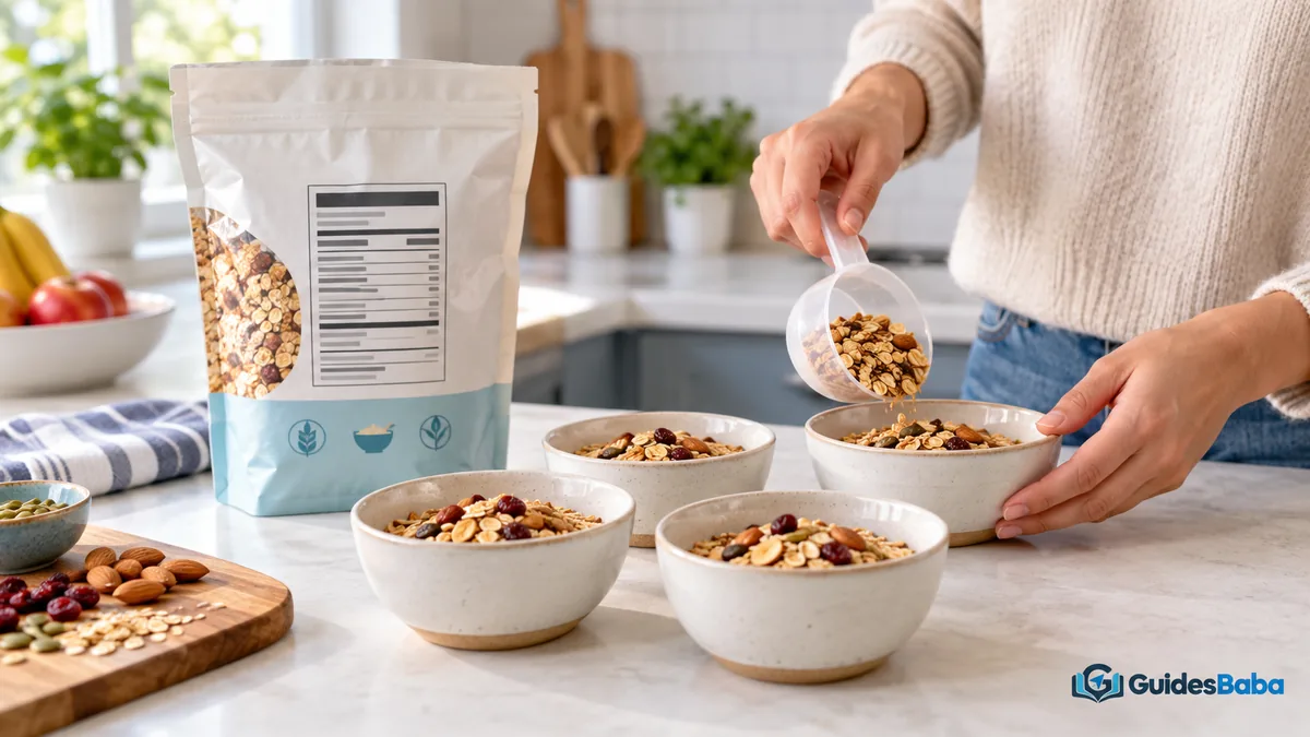 check first nutrition label: servings per container