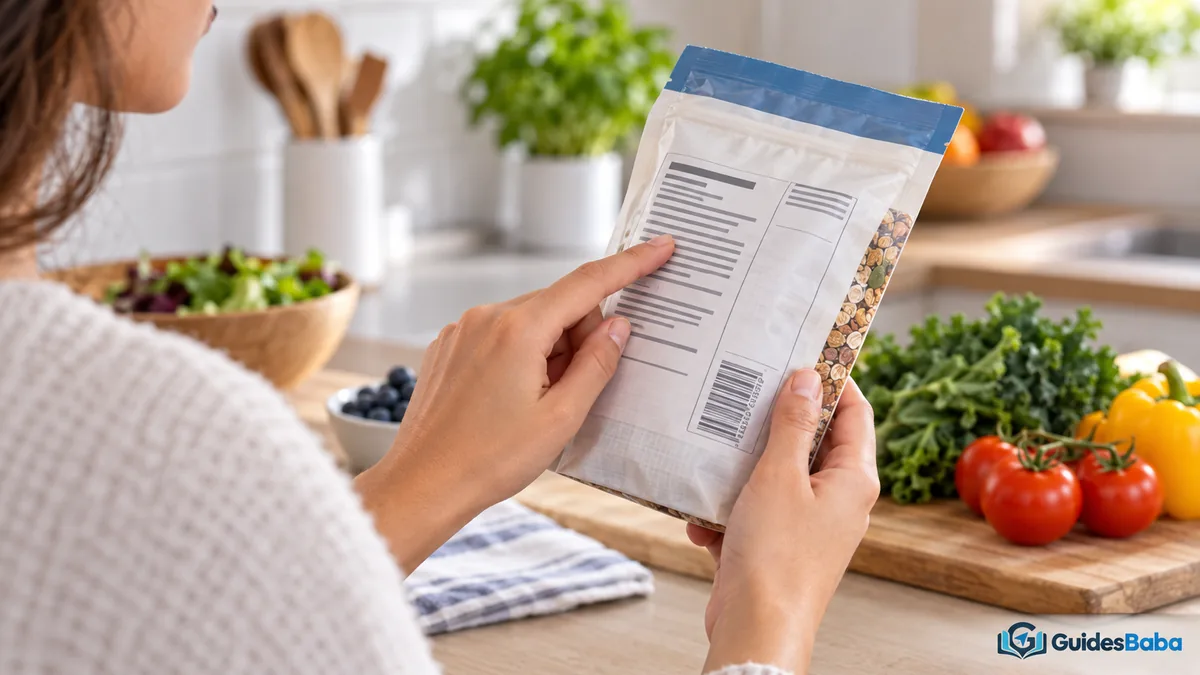 check first nutrition label: ingredients list check