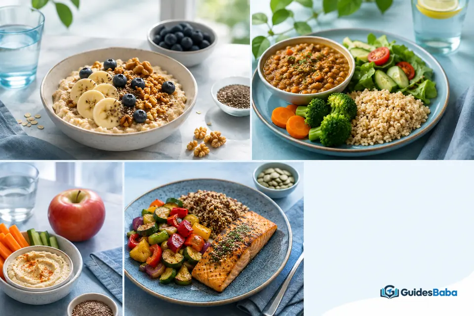 Daily high-fibre meal plan