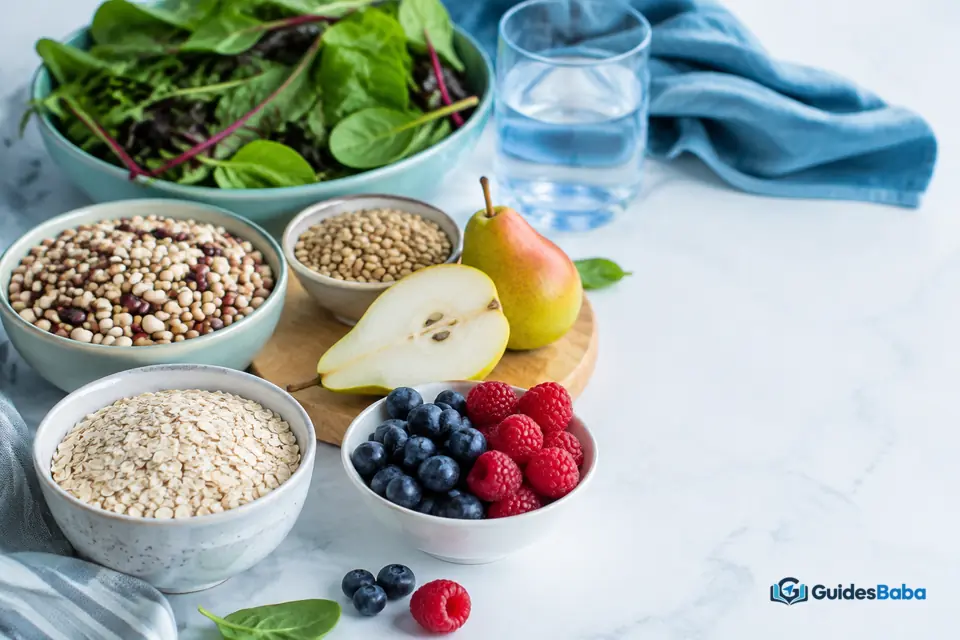 High-fibre foods for constipation