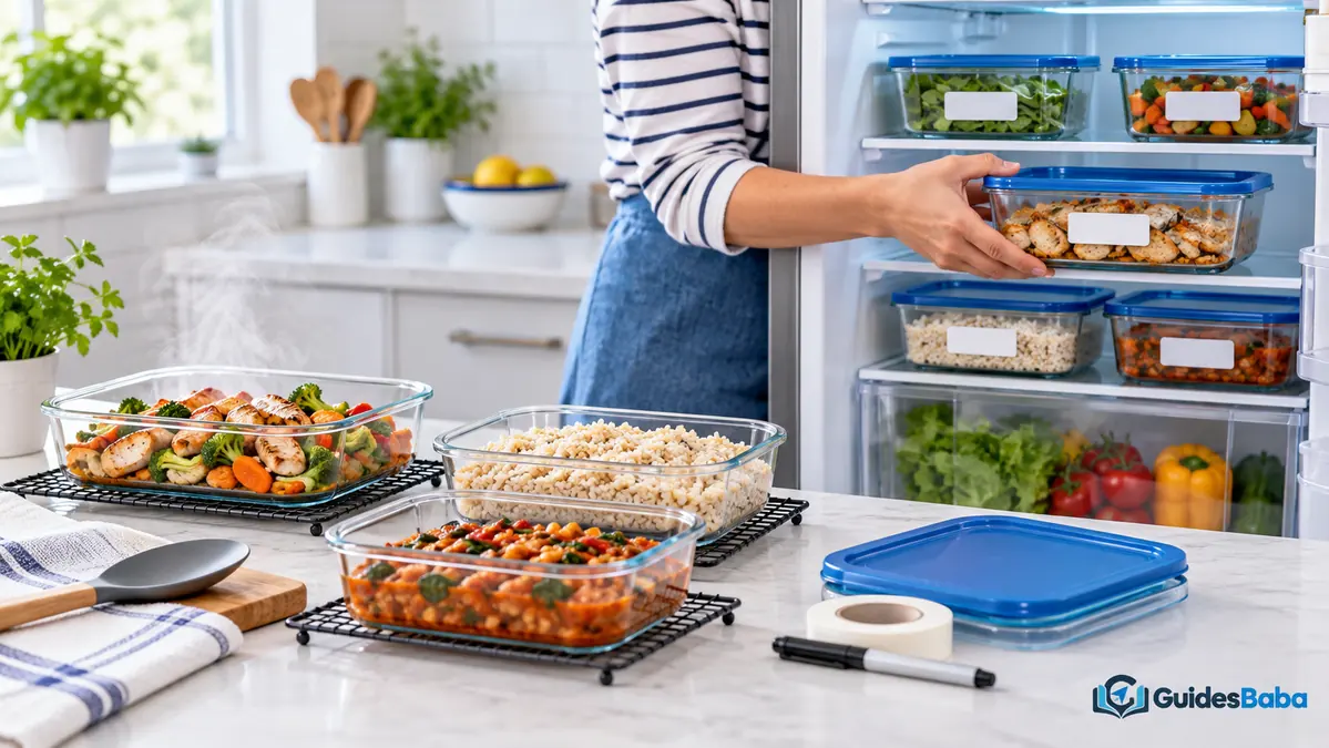 How should cooked food be stored safely? body guide image 4