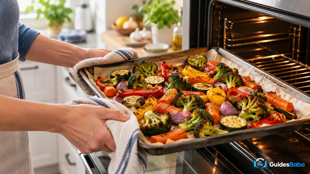 cooking affect nutrients vegetables: roasting