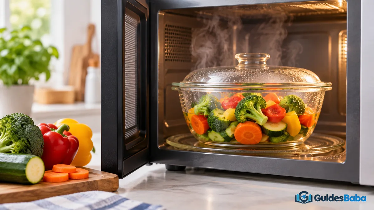 cooking affect nutrients vegetables: microwaving