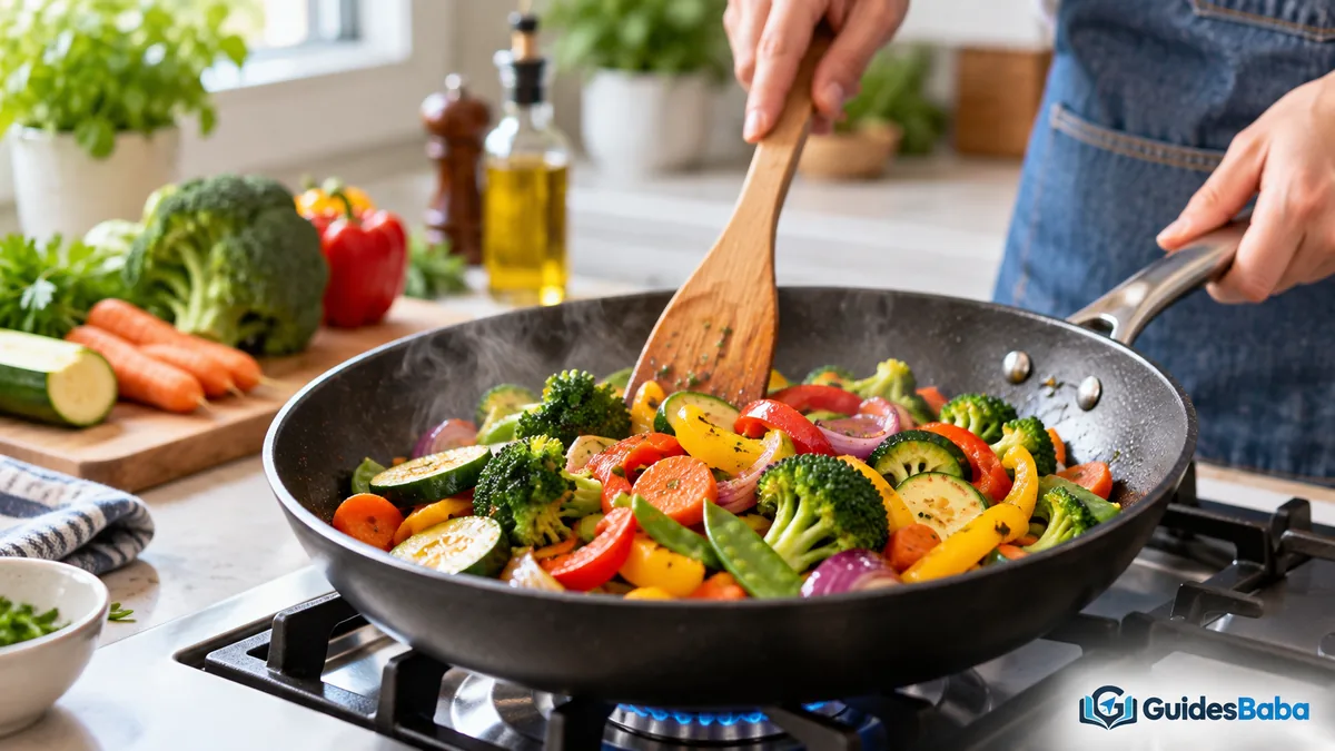 cooking affect nutrients vegetables: quick sauteing