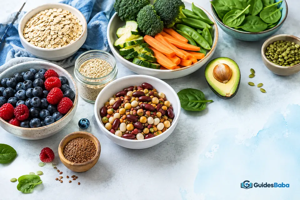 Fibre-rich foods for digestion