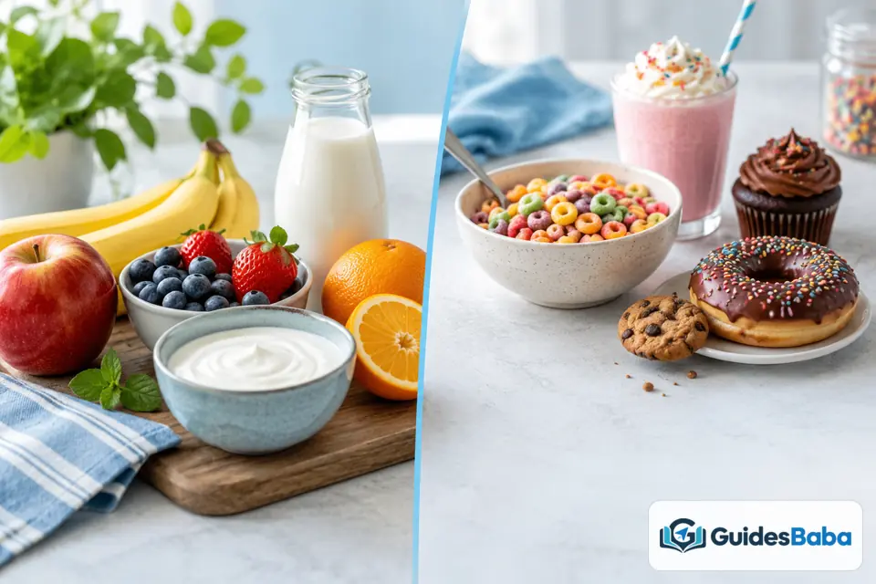 difference between natural sugar added sugar side by side comparison