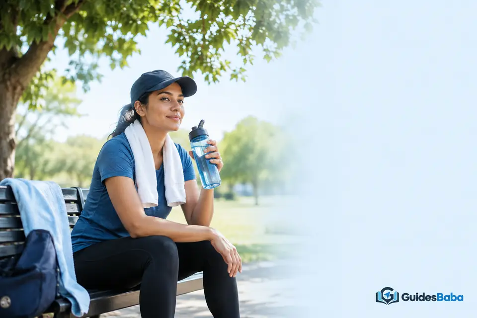 Water and shade for exercise in warm weather
