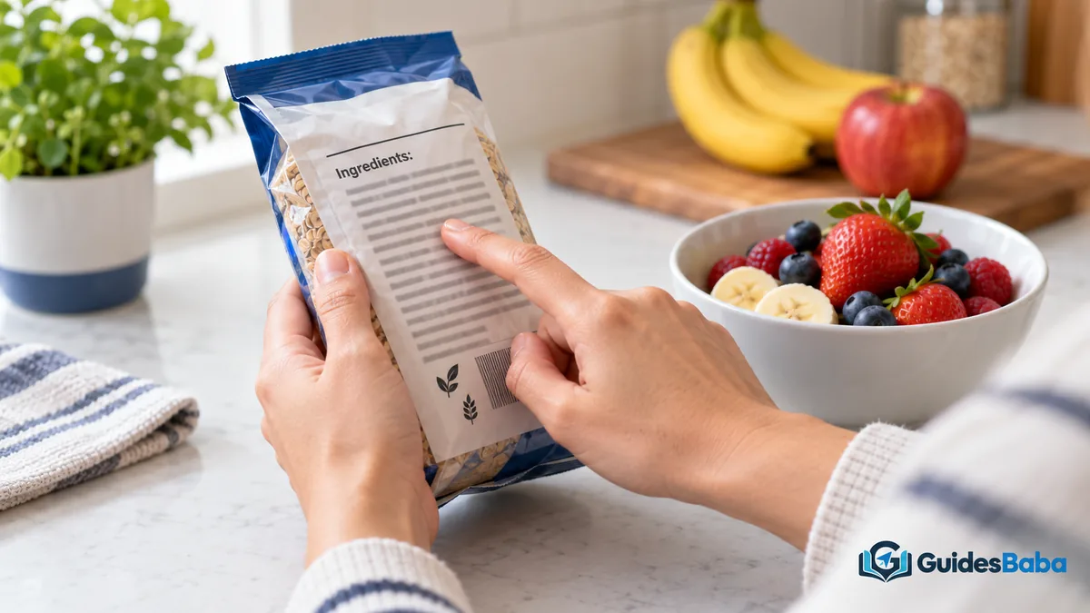 find added sugar food label: ingredients list